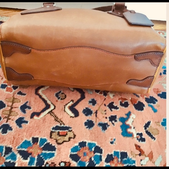 Prada Saddle Brown Leather & Tag Handbag - Picture 4 of 6